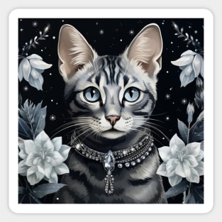 Silver Bengal Sticker